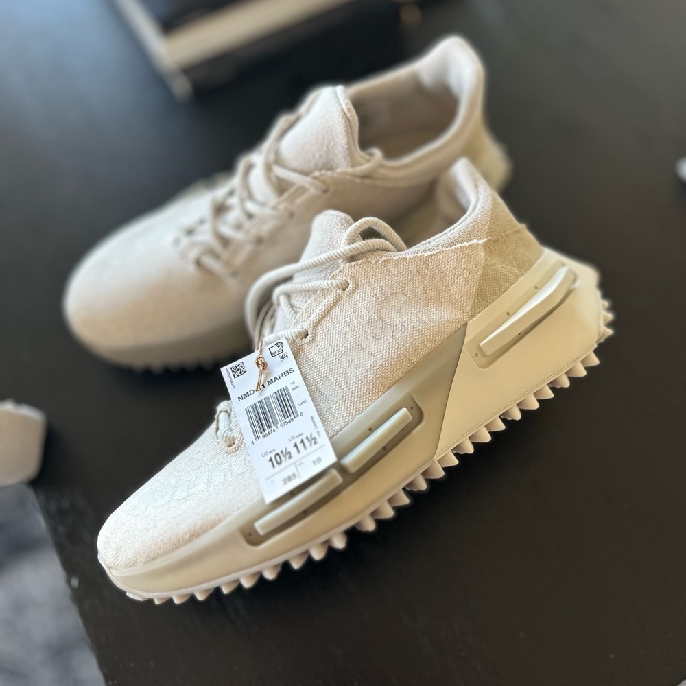 Adidas Pharrell NMD S1 MAHBS Humanrace Mahbs Oatmeal Men's Size 10.5 - Picture 5 of 10